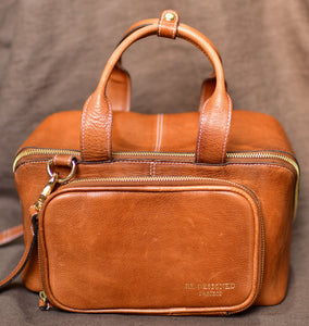 leather handbag