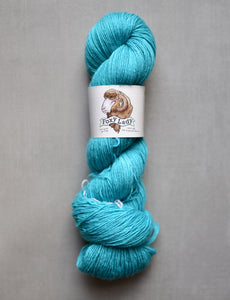 blue foxy lady yarn hank