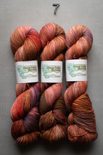 Load image into Gallery viewer, Three skeins of multicolored yarn with 'Great Falls, Montana' labels on a gray background.