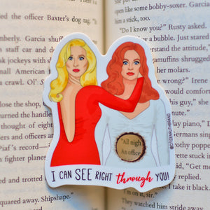 i can see right through you bookmark