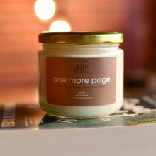 Load image into Gallery viewer, one more page scented candle