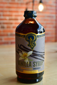 vanilla syrup beverage concentrate