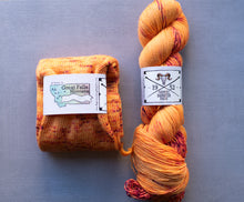 Load image into Gallery viewer, orange yarn hank
