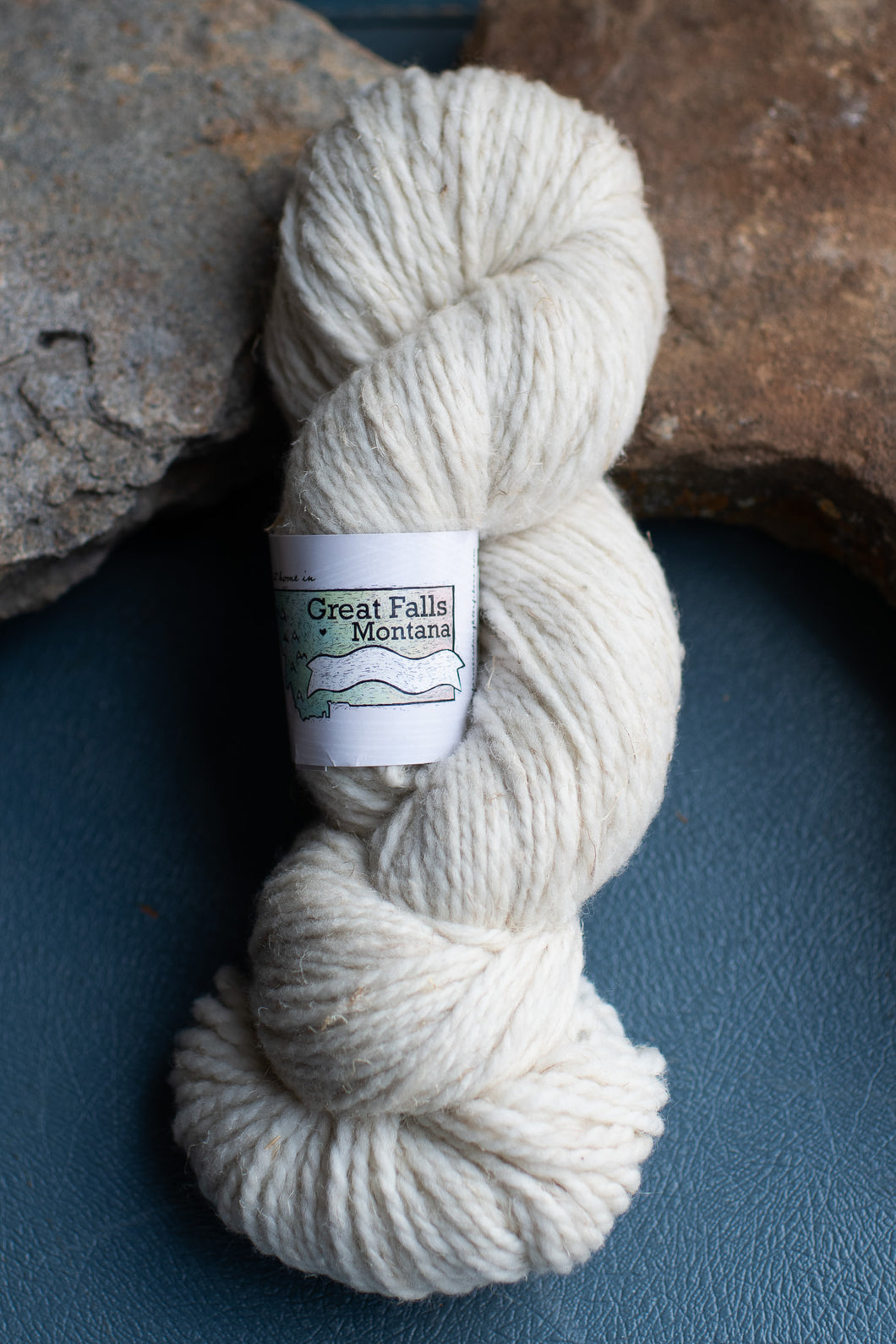 white skein of yarn