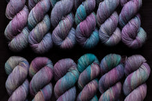 Load image into Gallery viewer, multi-color row of yarn hanks