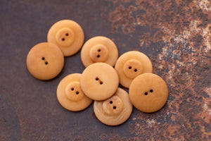 cream flat buttons