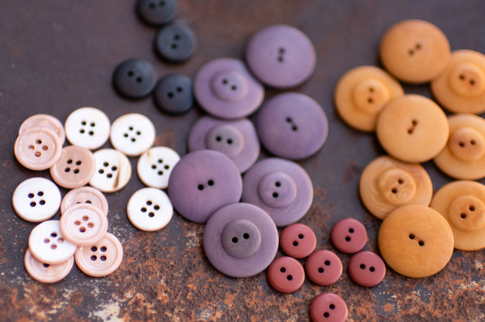 variety of flat and shank buttons