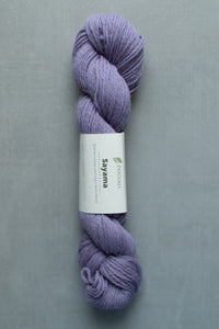 purple sayama yarn hank