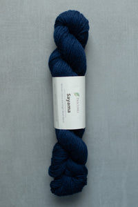 dark blue sayama yarn hank