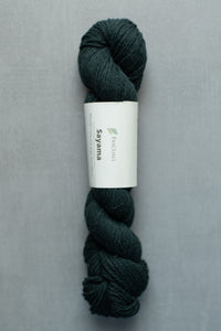 dark green sayama yarn hank
