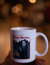 Load image into Gallery viewer, let&#39;s watch scary movies coffee mug