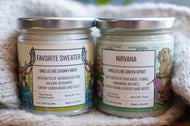 two scented candles