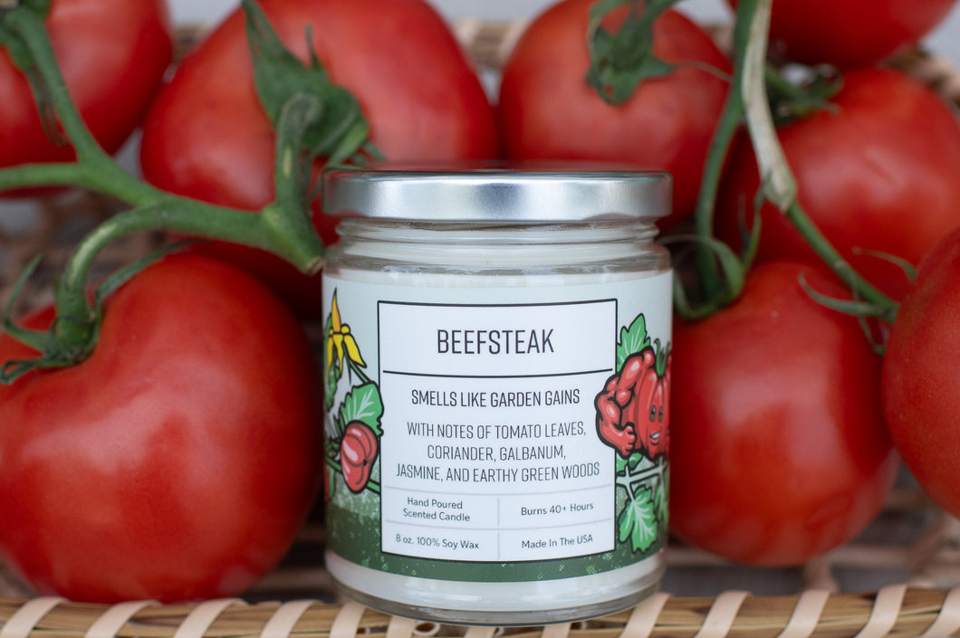 beefsteak garden candle