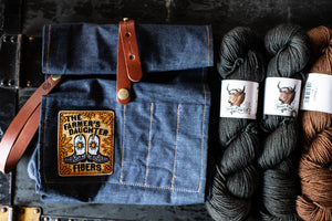 yarn hanks and bag