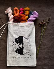 Load image into Gallery viewer, sisters united bag with yarn hanks