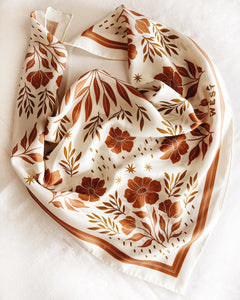 Floral West Designs Silk Bandanas