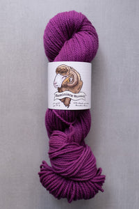 purple yarn hank