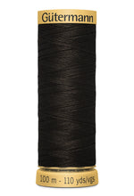 Load image into Gallery viewer, Black thread spool with 'Gütermann' label on a white background