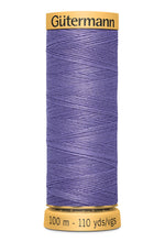 Load image into Gallery viewer, Spool of purple thread with 'Gäutermann' branding on a white background