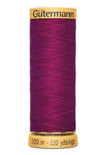 Load image into Gallery viewer, Spool of purple thread with 'Gütermann' branding on a white background