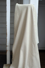 Load image into Gallery viewer, Striped fabric draped over a white ladder indoors