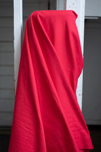 Load image into Gallery viewer, Red fabric draped over a white ladder against a neutral background