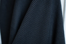 Load image into Gallery viewer, Close-up of dark gray textured fabric