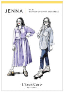 Jenna Shirt + Shirtdress Pattern by Closet Core