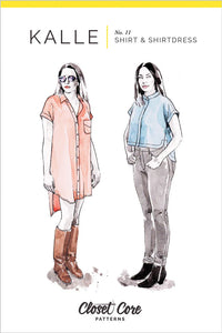 Kalle Shirt + Shirtdress Pattern by Closet Core