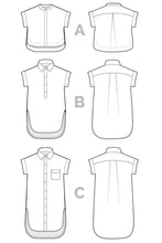 Load image into Gallery viewer, Kalle Shirt + Shirtdress Pattern by Closet Core