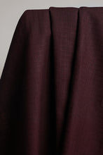 Load image into Gallery viewer, Close-up of dark purple fabric with a subtle pattern on a neutral background