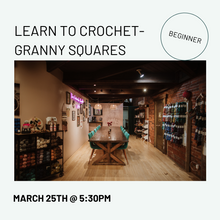 Load image into Gallery viewer, Learn to Crochet Granny Squares - March