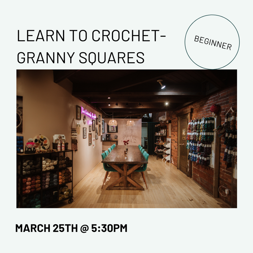 Learn to Crochet Granny Squares - March