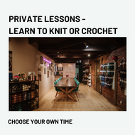 learn to knit or crochet
