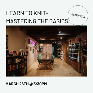 learn to knit flyer