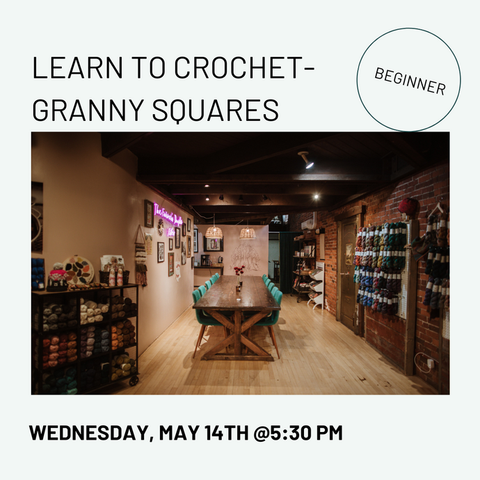 learn to crochet class flyer