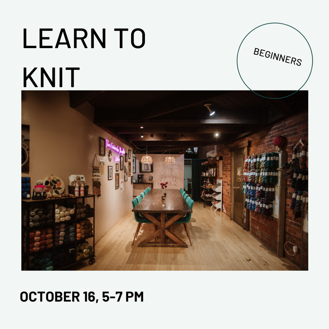 Learn to Knit - October