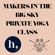 makers in the big sky yoga class flyer