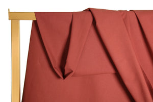 marsala organic cotton poplin