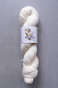 white yarn hank