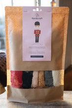 Load image into Gallery viewer, Crochet kit with yarn and a Nutcracker design on the label, branded 'Hardicraft'.