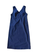 Blue dress on a white background