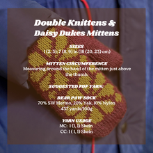Load image into Gallery viewer, Double Knittens and Daisy Dukes Mitten Kits