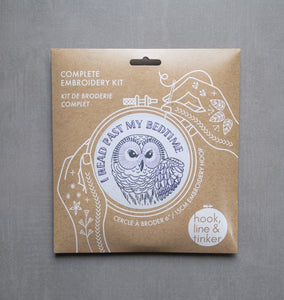 owl embroidery kit
