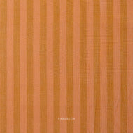 Textured fabric with vertical stripes in shades of brown and orange, featuring the brand 'Fableism'.