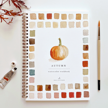 Load image into Gallery viewer, autumn watercolor workbook