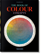 Book cover of 'The Book of Colour Concepts' with a color wheel on a black background