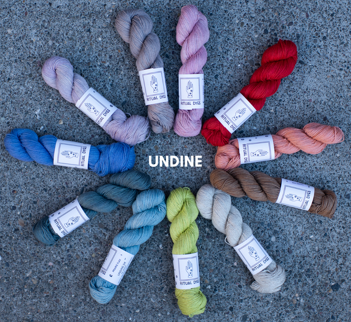 undine yarn hank circle