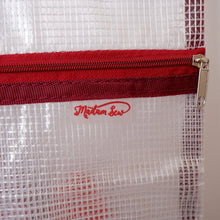 Load image into Gallery viewer, White mesh bag with a red zipper and &#39;Martha Stewart&#39; logo on a white background