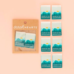 Sarah Hearts Woven Labels